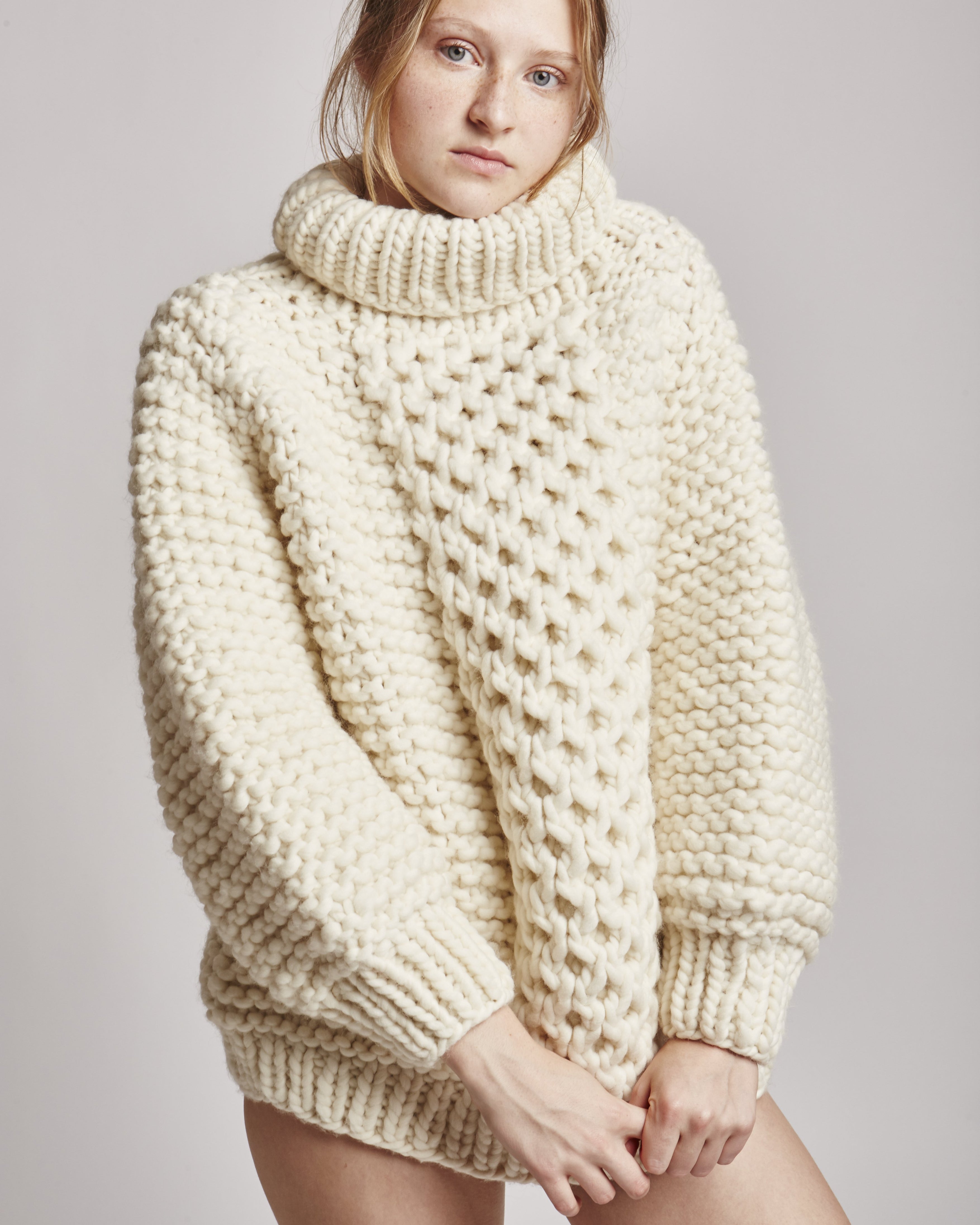 Aran High Neck